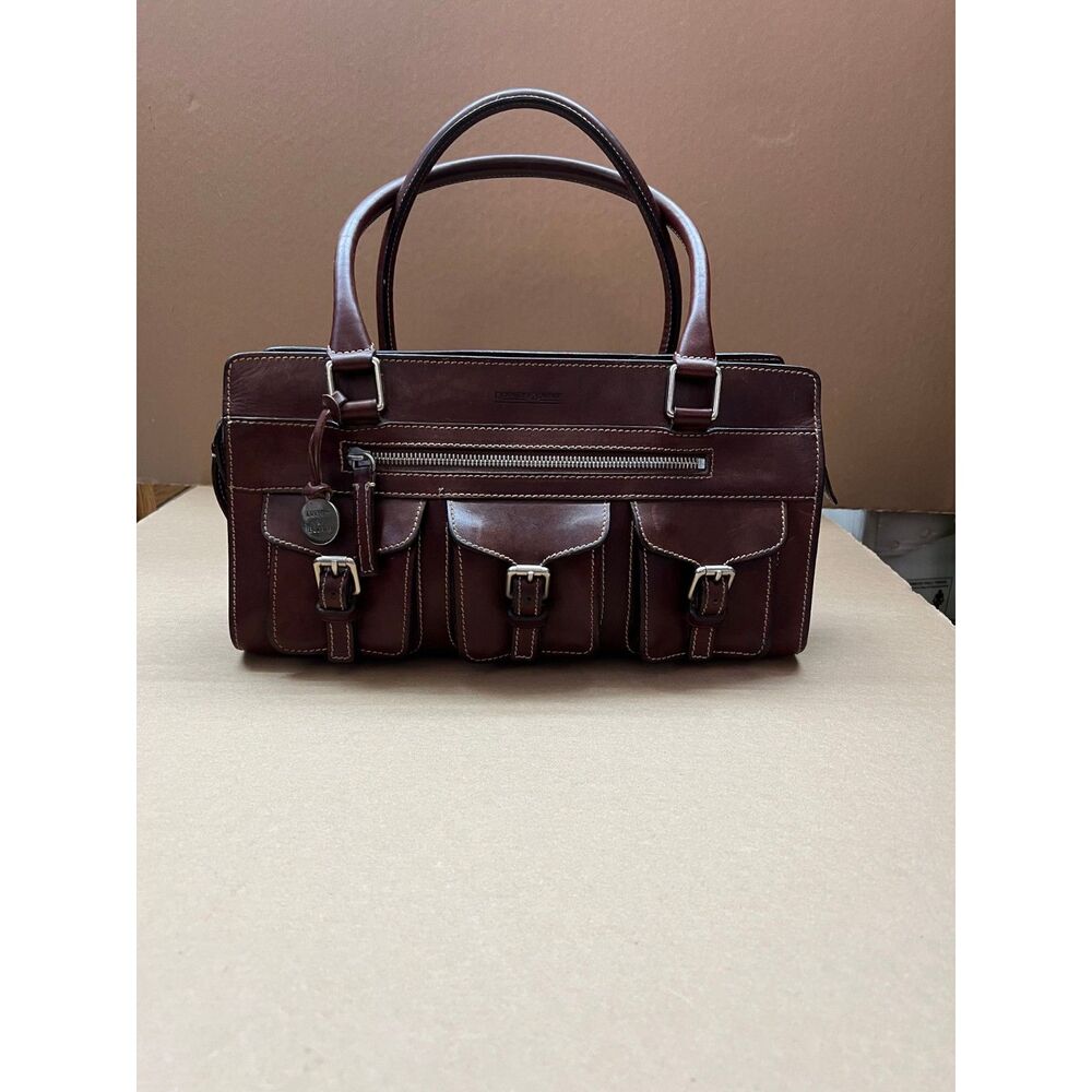Vintage Dooney & Bourke Triple Pocket Satchel 90s Very Rare - Picture 7 of 12